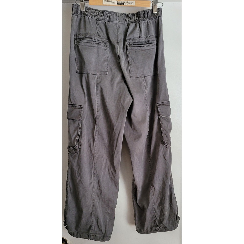 C&C California Womens Cargo Pants L Grey Casual Trousers Athleisure Lightweight - Picture 2 of 5